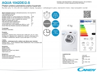 Pračka Candy AQUA 1042DE/2-S produktová karta